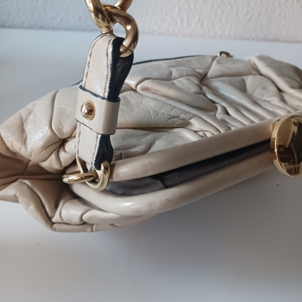 Vintage Marc Jacobs quilted ivory genuine leather shoulder bag - Picture 16 of 16